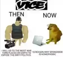 Free download VICE them vs VICE now [ Meme ] free photo or picture to be edited with GIMP online image editor